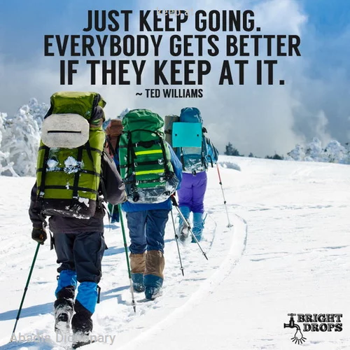 keep at